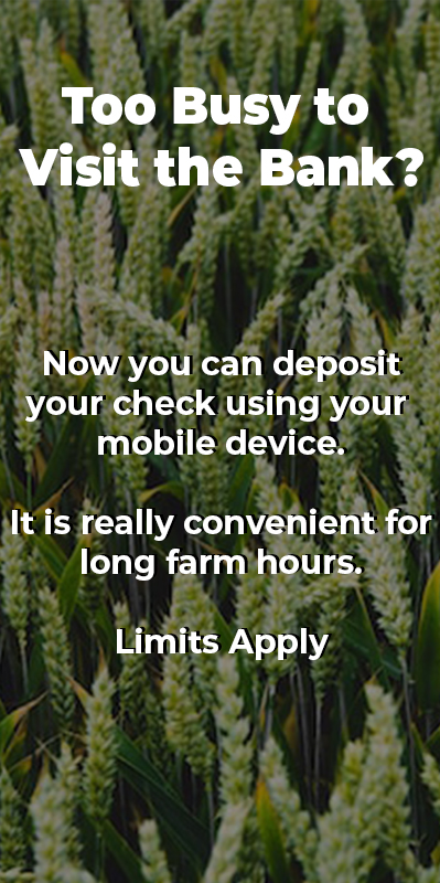 Now you can deposit checks on your mobile device, limits apply. 